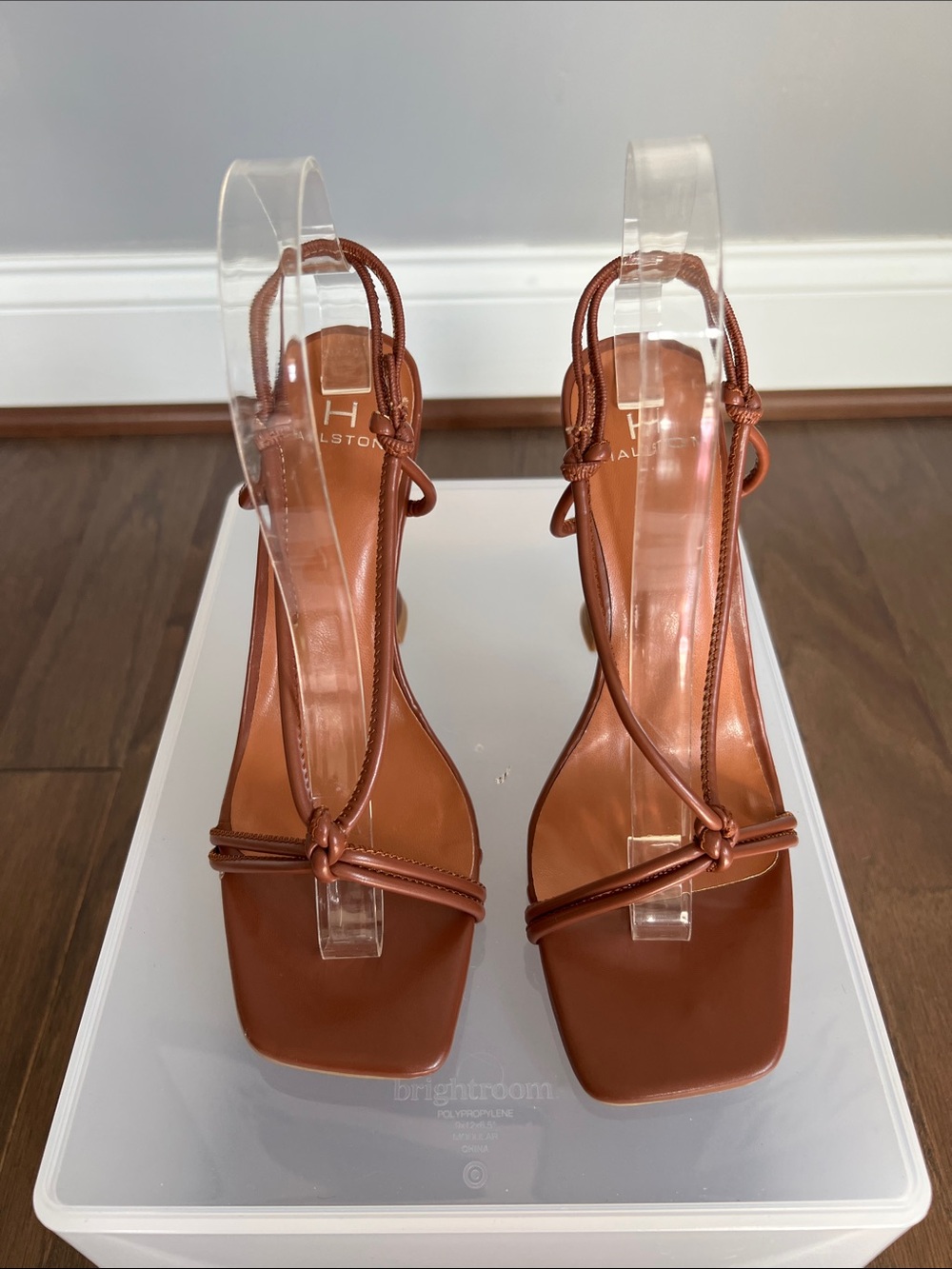 H by Halston Picasso Strappy Stiletto Sandals - Picture 4 of 11